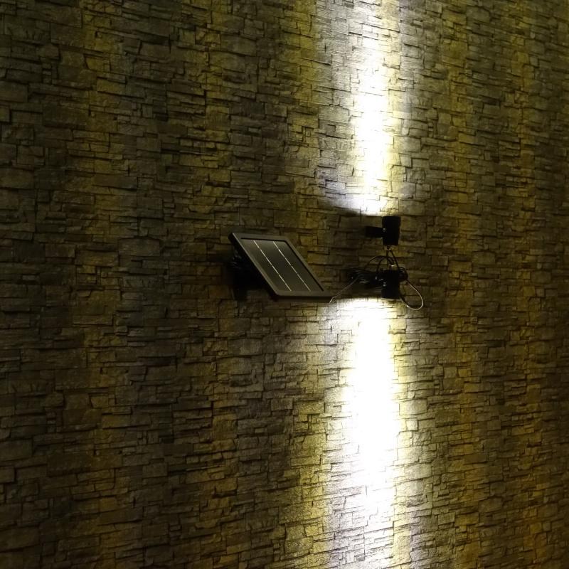 Mini 50X Twin Solar Spotlight Set Wall Light